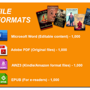 1000 timeless classic & famous novels in digital format with PLR 100% copyright free with PLR and MRR RightsR